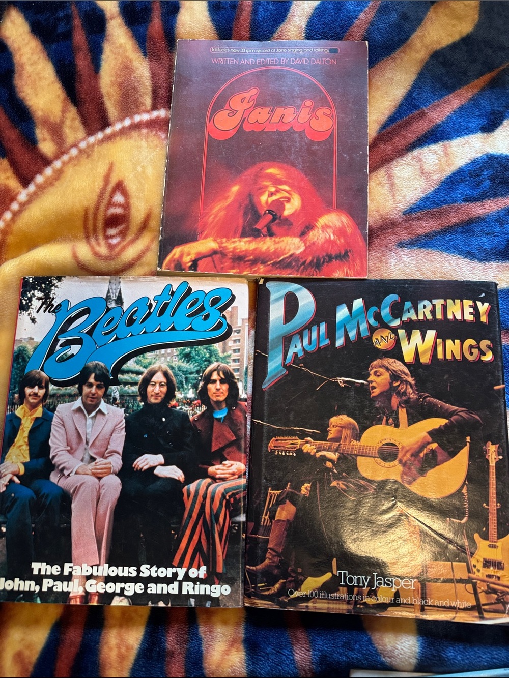 Vintage 70s The Beatles and Jani’s Joplin Books